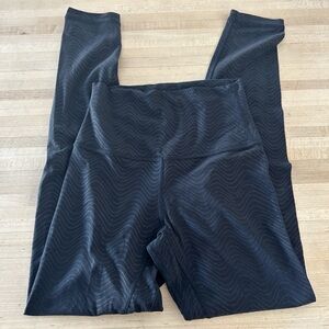 lululemon athletica Black Wave Pattern Leggings